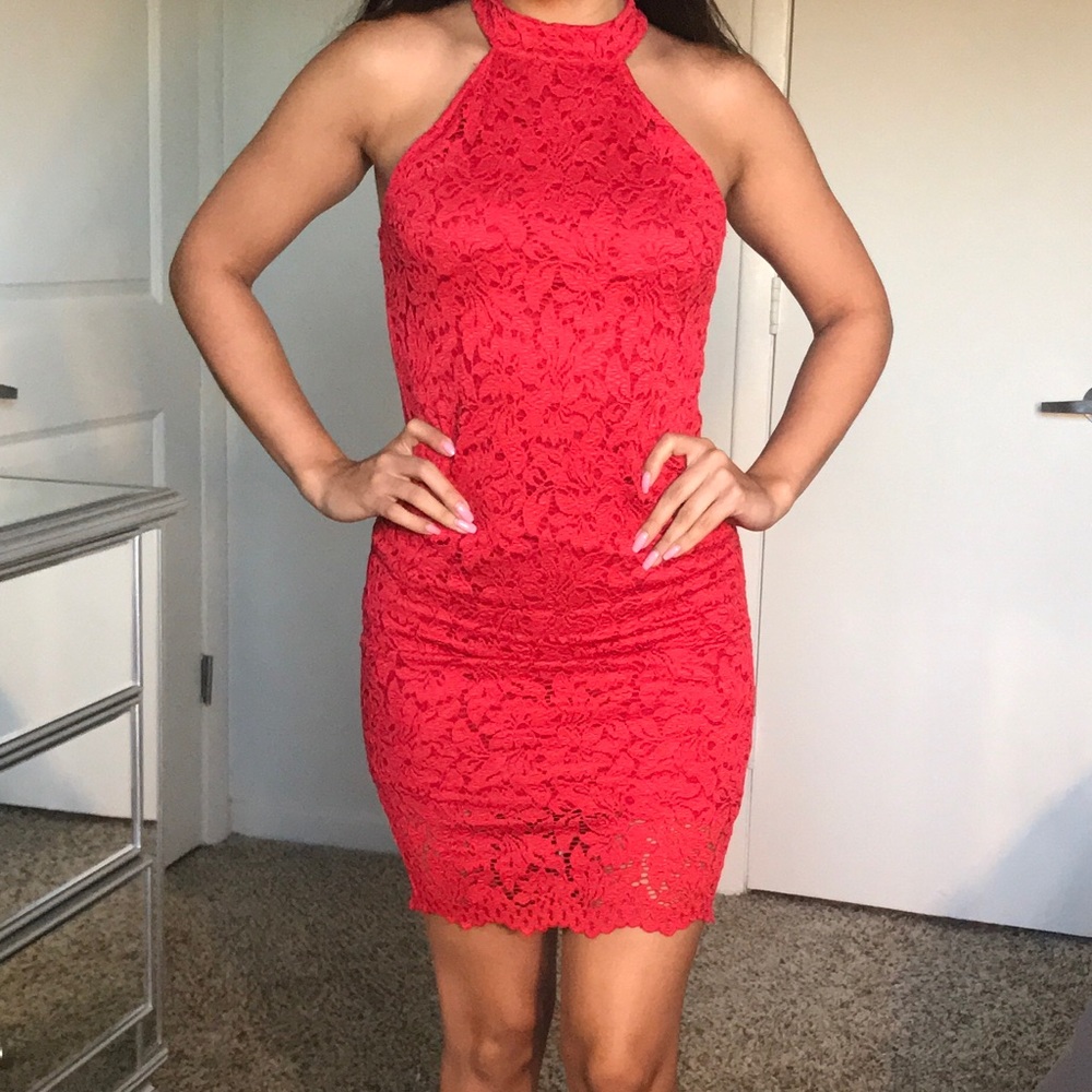 ZARA red dress